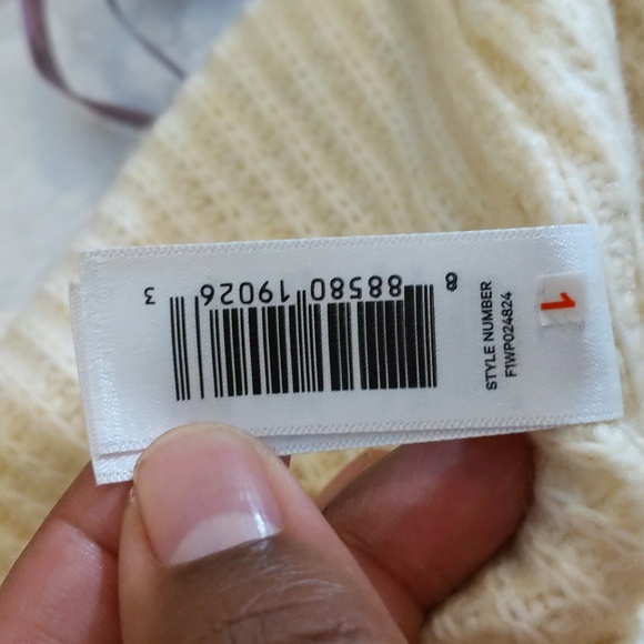 Joe Fresh| NWT Cream Wrap Cardigan With Attached Cloth Belt Acrylic Blend - Picture 14 of 14